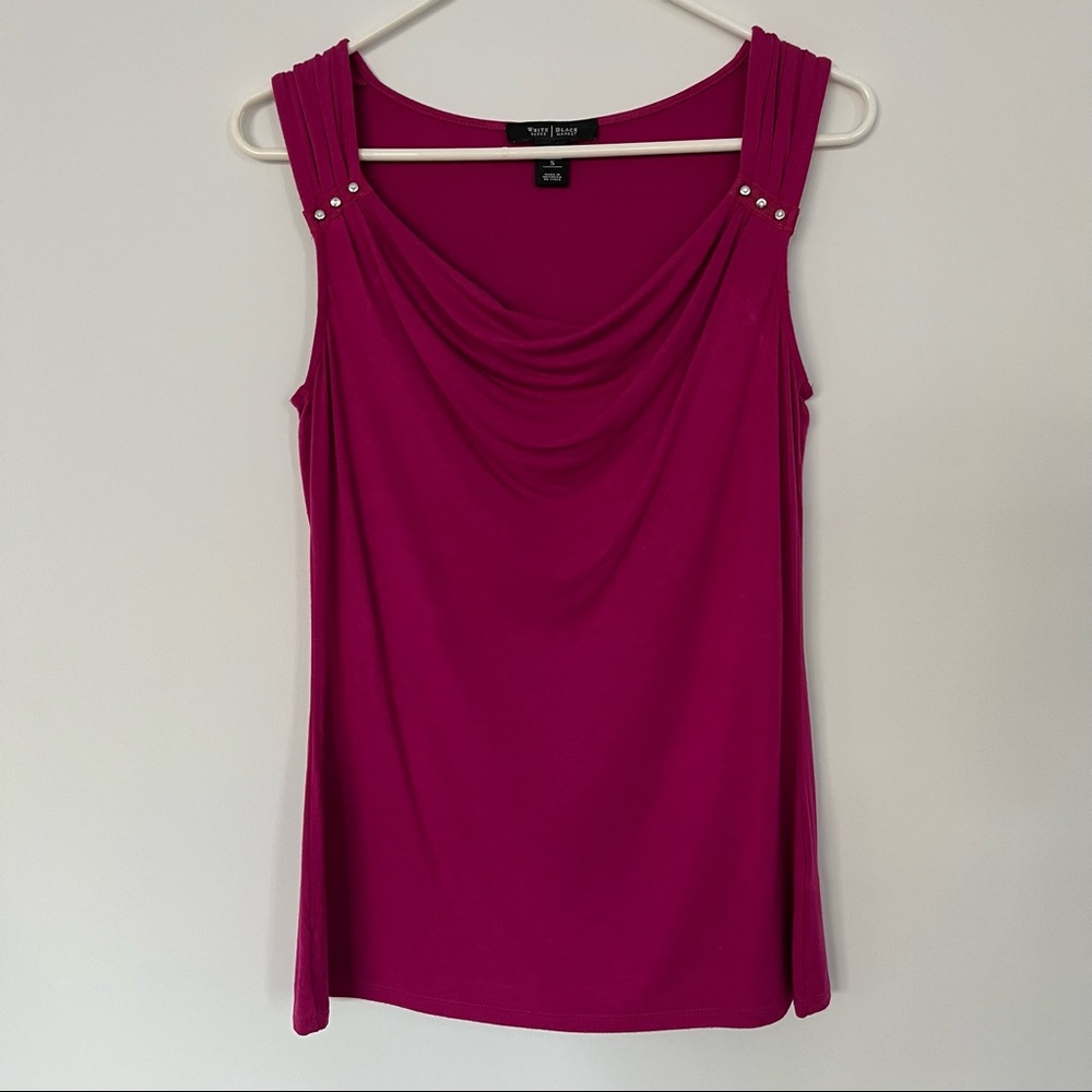 White House Black Market pink sleeveless top